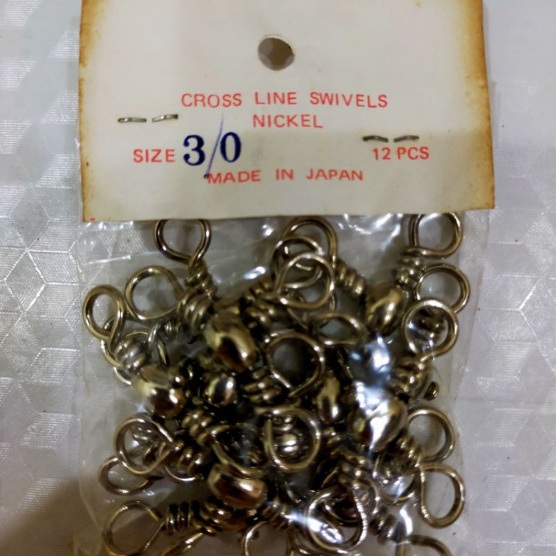 Shaddock 50pcs/box Three Way Fishing Barrel Swivels T-Turn Cross Line Triple Barrel Swivels Red Brass Rolling Swivel Fishing Line Connector Clips With Tackle Box
