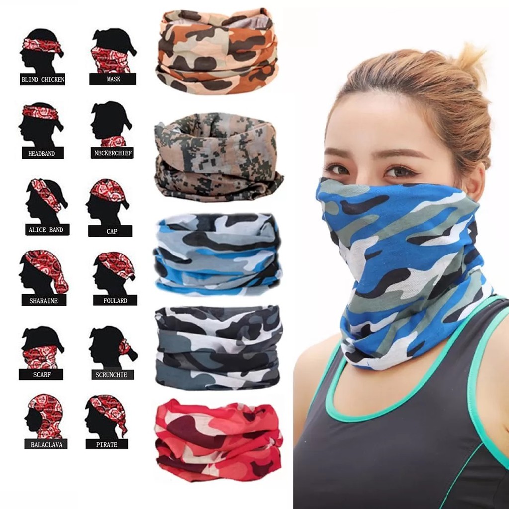 Scarf Bandana Face Headband Turban Cycling Sport Outdoor Anti UV ...