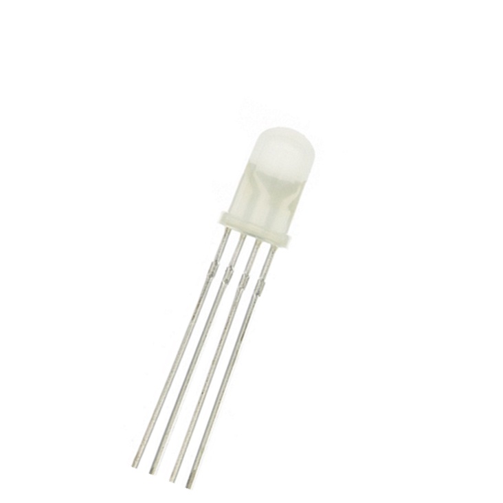 Full-color LED RGB red/green/blue Common Cathode Four feet Diffused 5mm ...