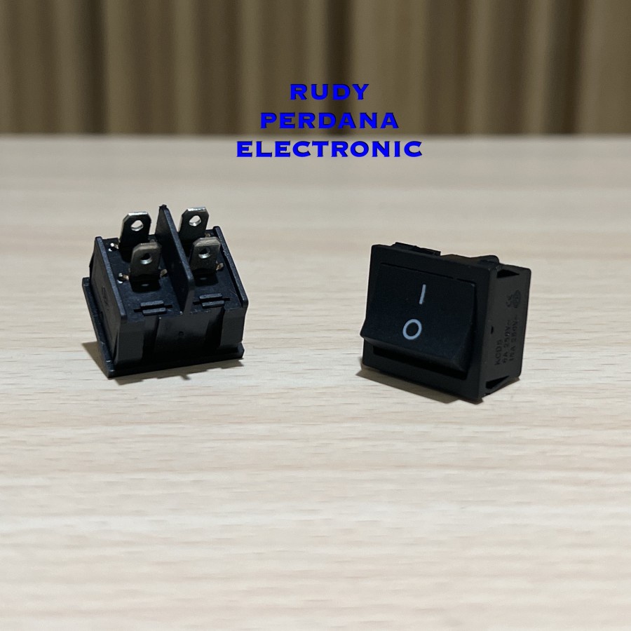 Rocker SWITCH ON OFF SWITCH 4 PIN MEDIUM SWITCH BOX 6A 250V 15A - 24MM ...
