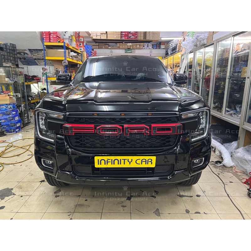 4x Bernstein LED Lichter Für Ford Ranger Raptor P703 (2022-2024) Frontgrill – Set, Ohne Gitter