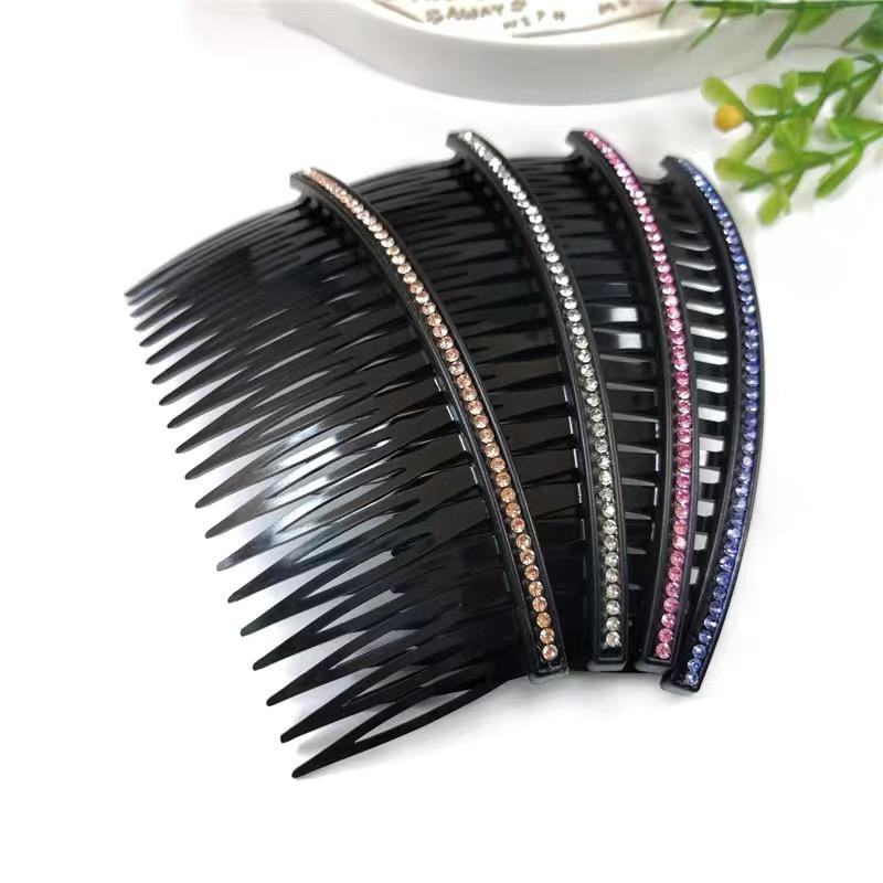 6 Pcs Teeth Stone Plastic Hair Clip Comb Tooth Foldable Hair Pin ...