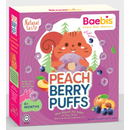 Baebis Organic Baby Rice Biscuit Puffs/ Porridge/ Qube/ Rice Cereal ...