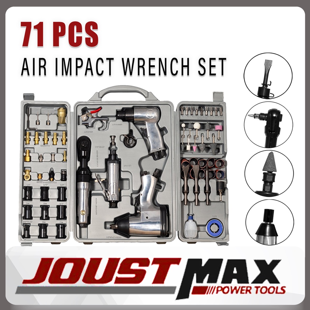 RDF2621Z 71PCS Air Tool Penumatic Tool Kit Air Impact Wrench Air Die