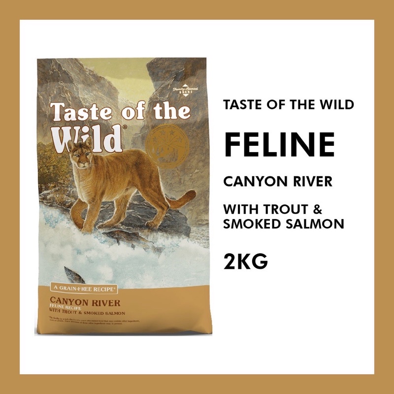 Taste of the wild Canyon River 2kg cat food | Shopee Malaysia