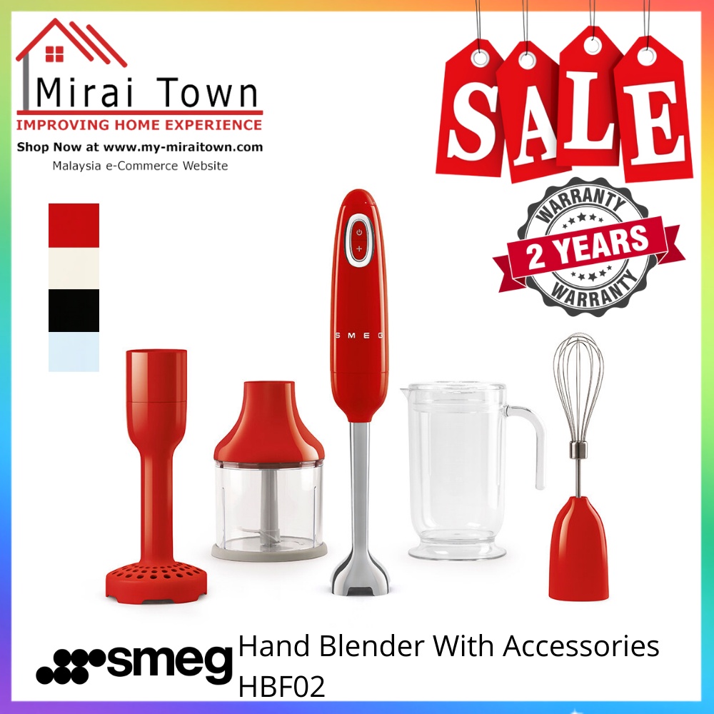 SMEG Hand Blender With Accessories HBF02 Shopee Malaysia