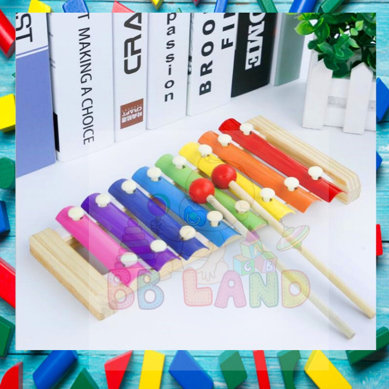 Wooden Xylophone Musical Instrument Learning 8 Notes Kids Musical ...