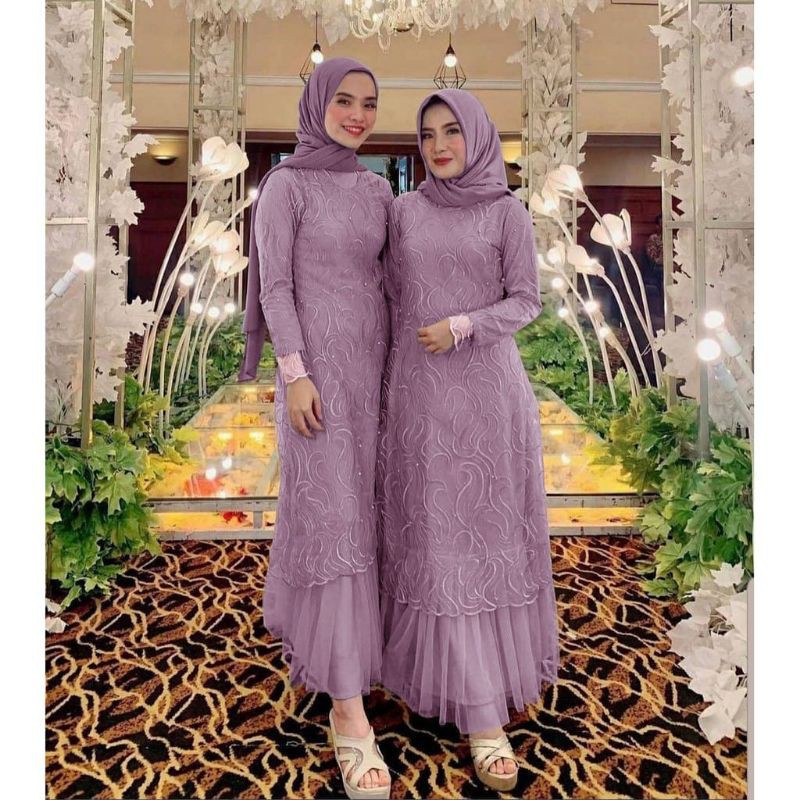 IMPORTED PEARL TILE BRUKAT GAMIS / MUSLIM TILE GAMIS / GERALDINE GAMIS ...