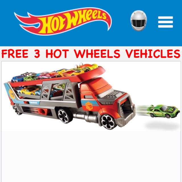 Hot wheels cdj19 blasting best sale rig transporter