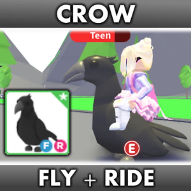 Adopt Me Legendary Crow Fly Ride(FR) | Shopee Malaysia