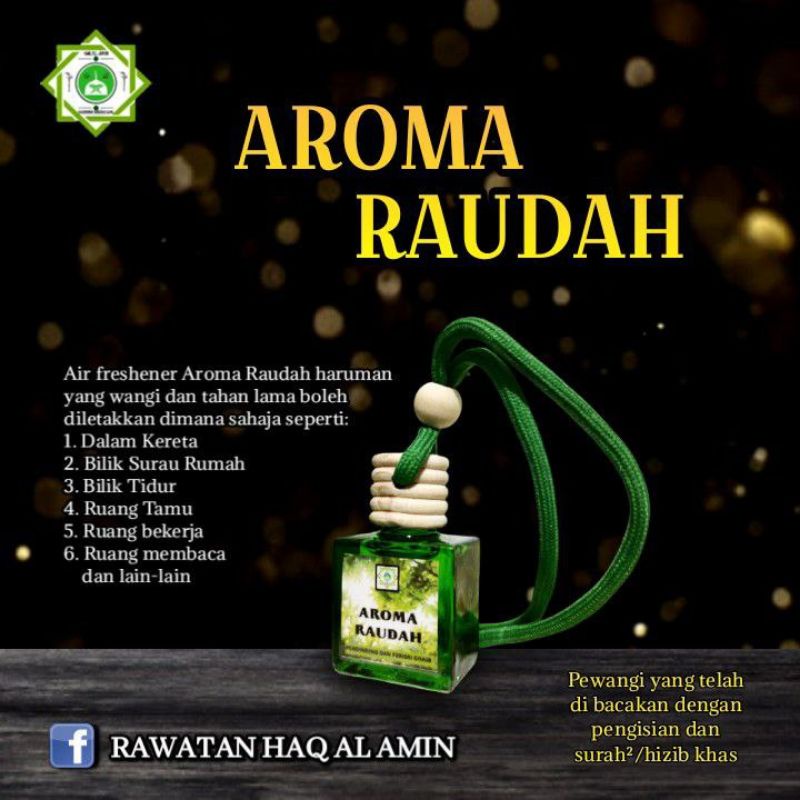 AROMA RAUDAH ( PERFUME KERETA) | Shopee Malaysia