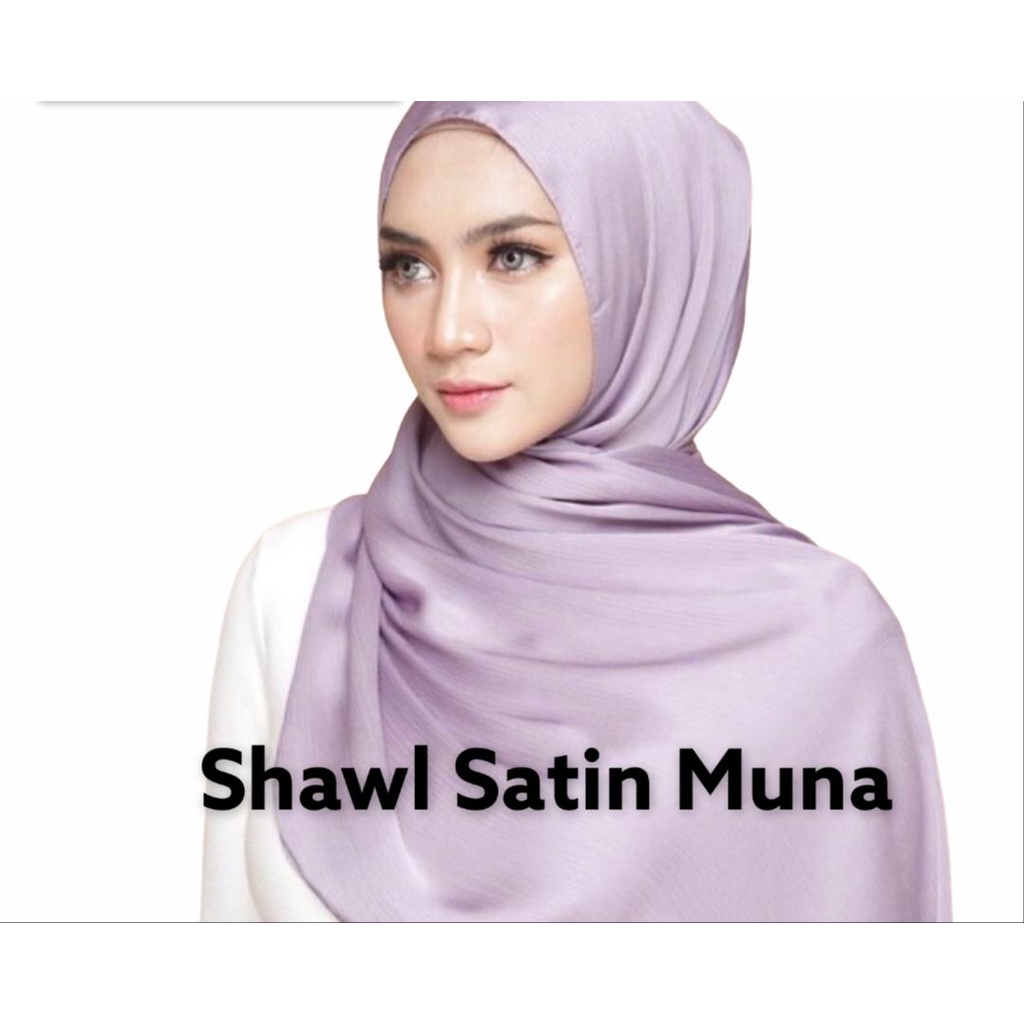muna satin shawl