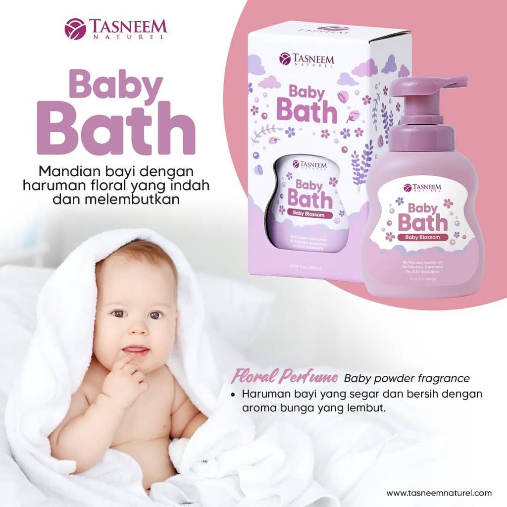 Tasneem Baby Bath Head to Toe Mandian Lemon and Eucalyptus Lavender