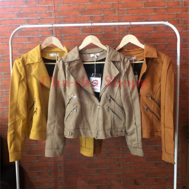 Suede Material Zipper Imported Jacket) | Shopee Malaysia