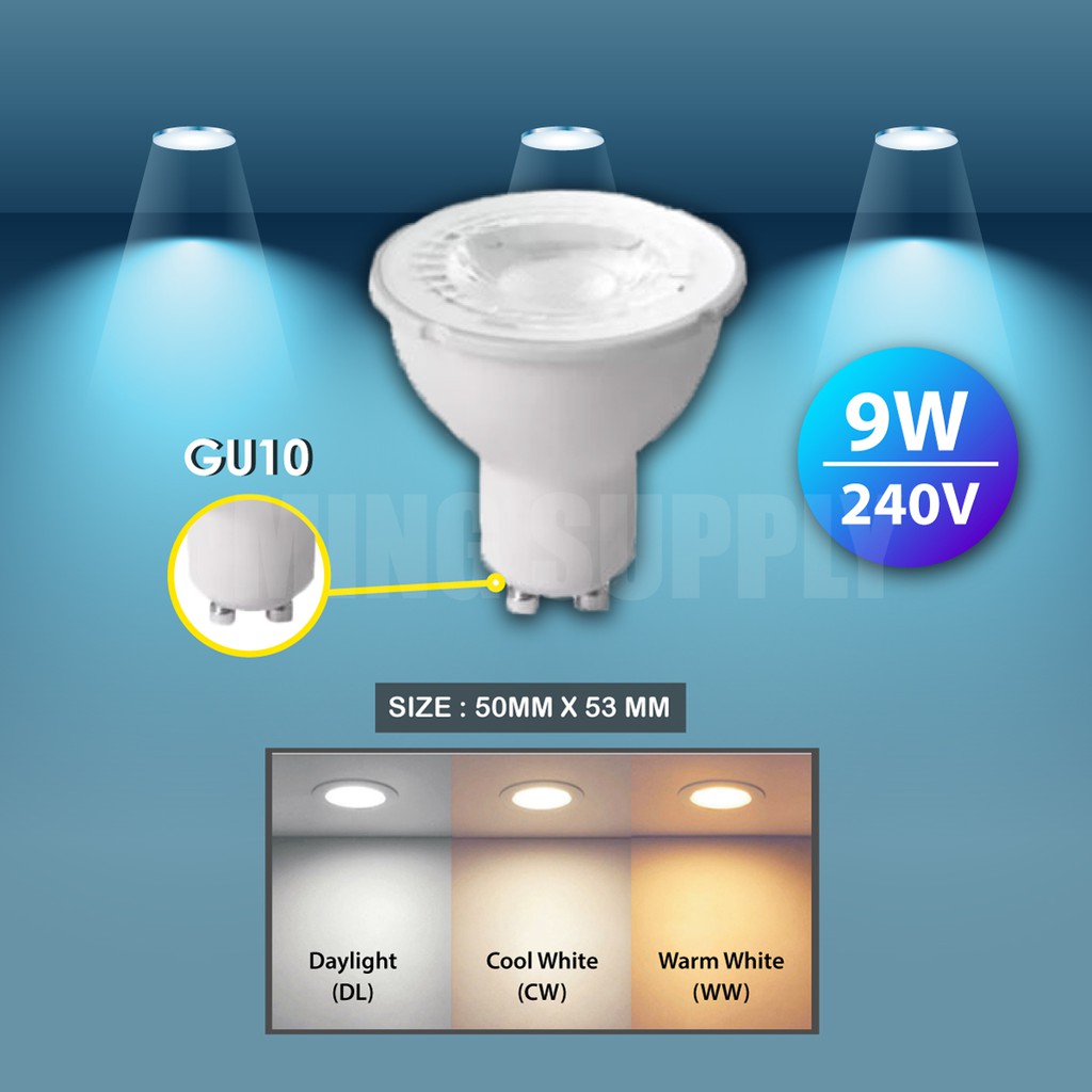 MS_LED MR16 Bulb GU10 GU5.3 Mentol 7W 9W 3C Spotlight Track Light ...