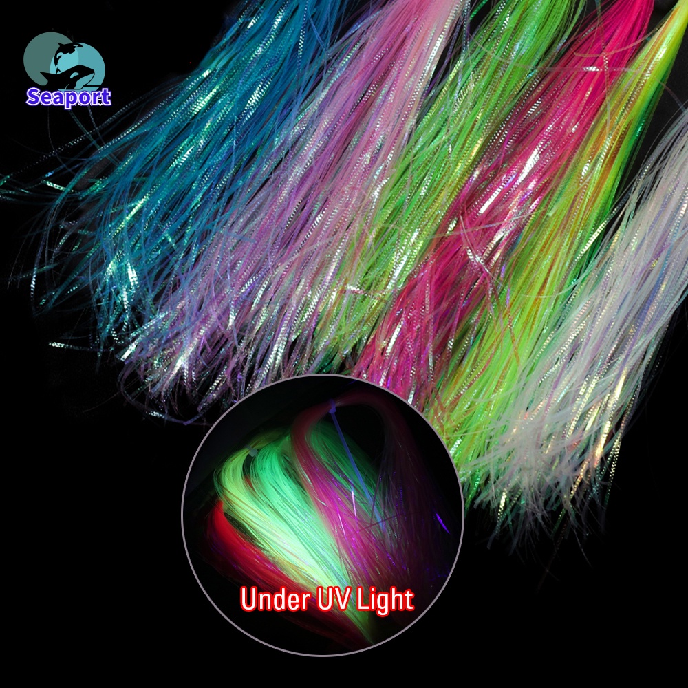 Gliss' N Glow Flash Iridescent Flashbou Synthetic Fly Tying Materials