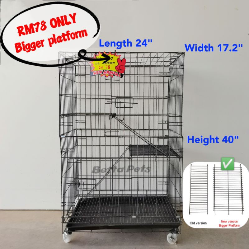 Cat cage shopee sale