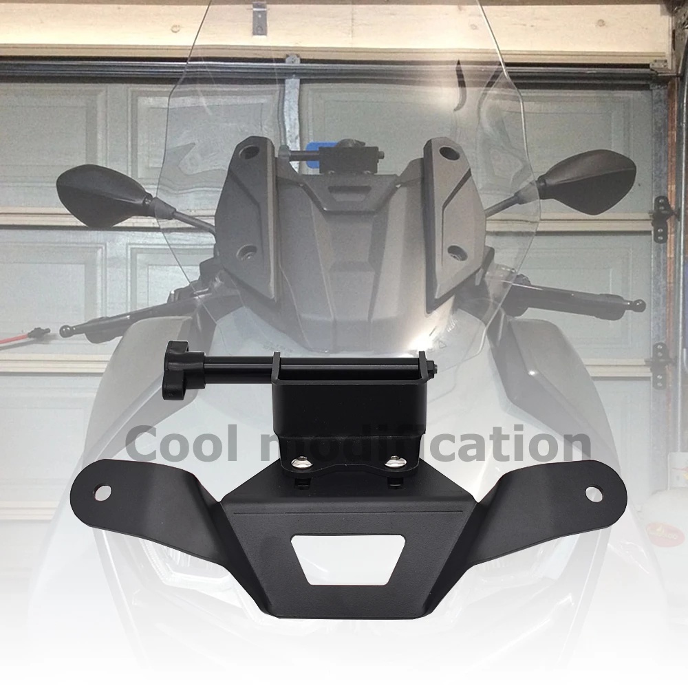 CNC-Alu Handyhalterung Für BMW C400GT – Navigationshalterung Vorne Am Lenker, Vibrationsgedämpft, Kratzfest, Schwarz