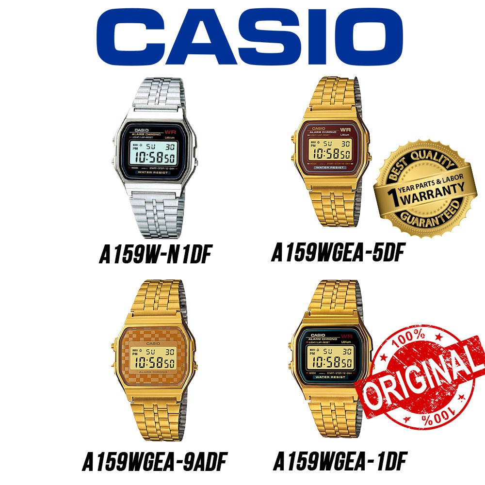 CASIO A159 SERIES ORIGINAL MEN WATCH WITH 1 YEAR WARRANTY Shopee Malaysia