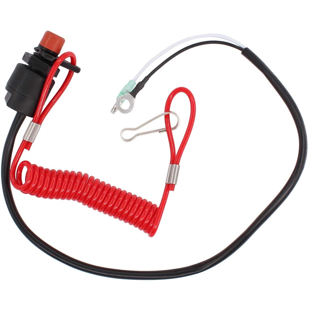 Motor Cable Lanyard Kill Stop Tether Safety Switch With 12V CO - Foto 3