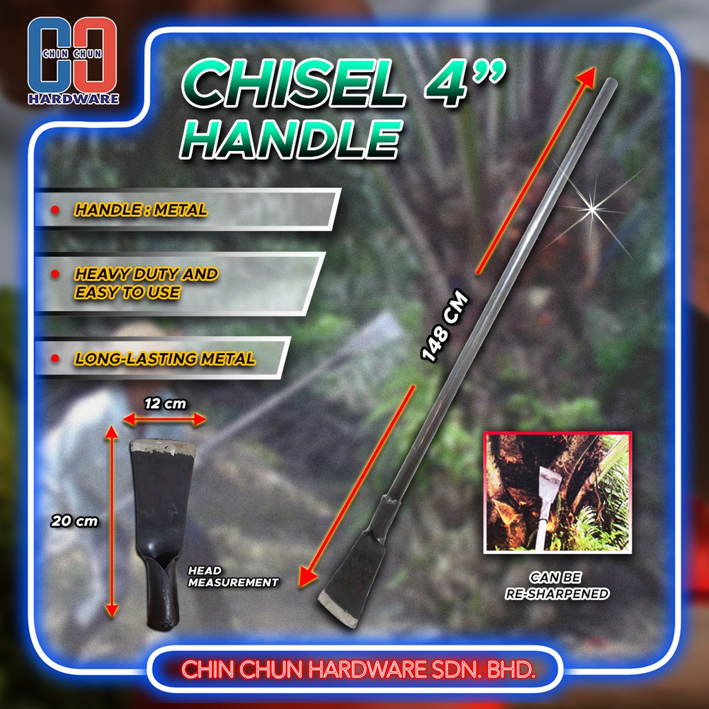 STEEL CHISEL WITH HANDLE | HEAVY DUTY CHISEL PALM OIL | OIL PALM ...