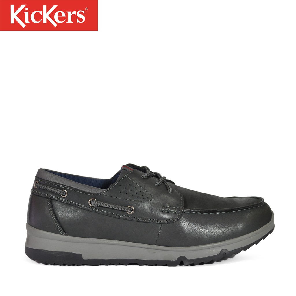 Kickers Men's Versatile Leather Boat Shoes #KX100072 | Shopee Malaysia