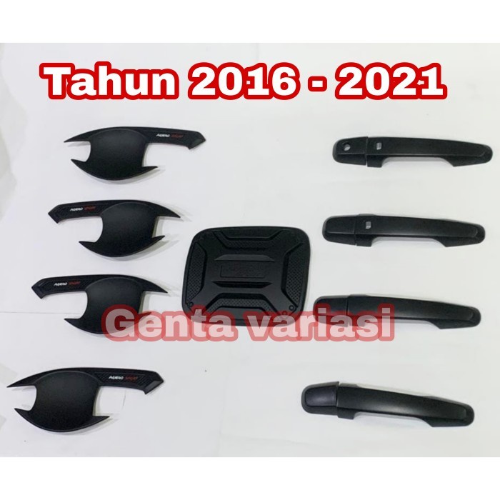 Top Package Outer Door Handle Tank Cover All New Pajero 2016 Black