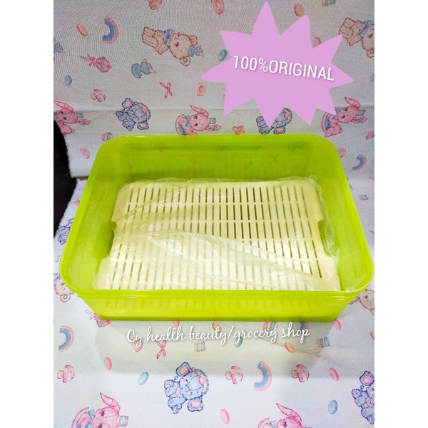 100%ORIGINAL TUPPERWARE MODULAR KEEPER WITH GRID(1) 9.4L～(READY STOCK ...