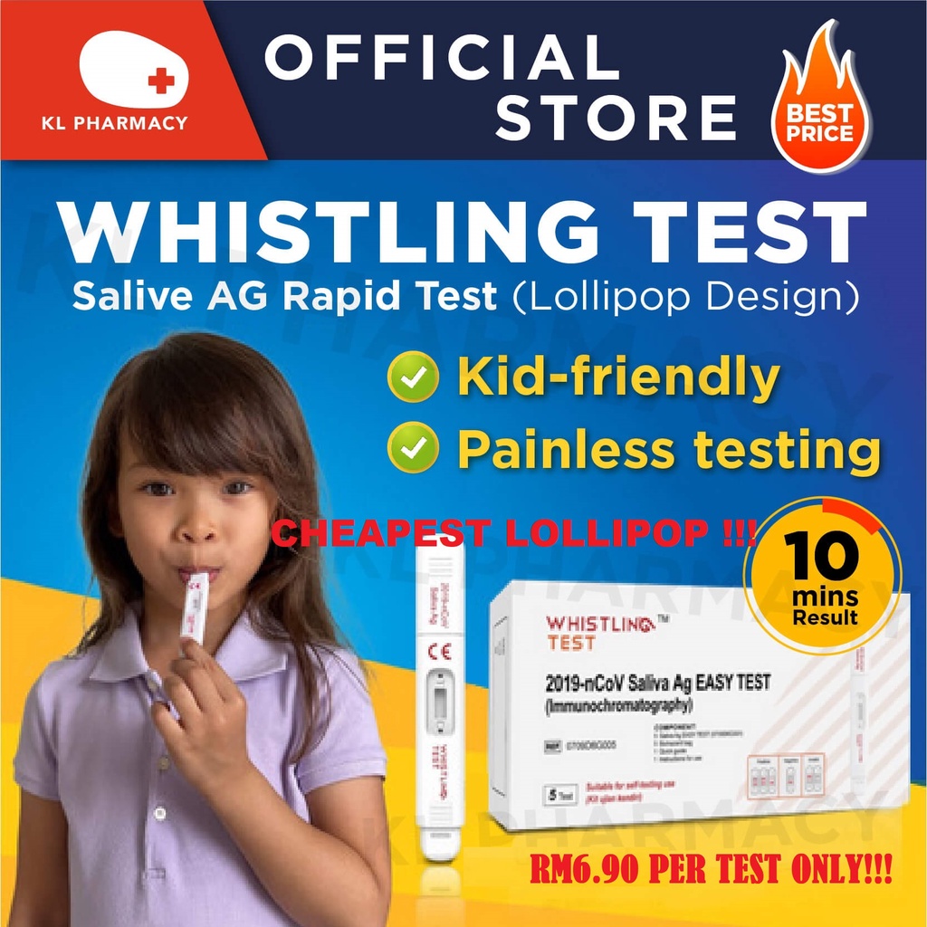 [5 Kits/Box] Whistling COVID19 Home Rapid Antigen Test Kit (RTK