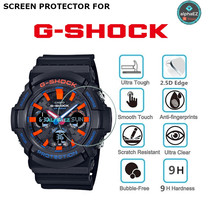 Casio G-Shock GAS-100CT-1A Series 9H Watch Screen Protector GAW