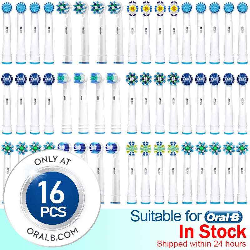 16pcs Toothbrush Heads for oral B Braun Replacement Brush Heads ...