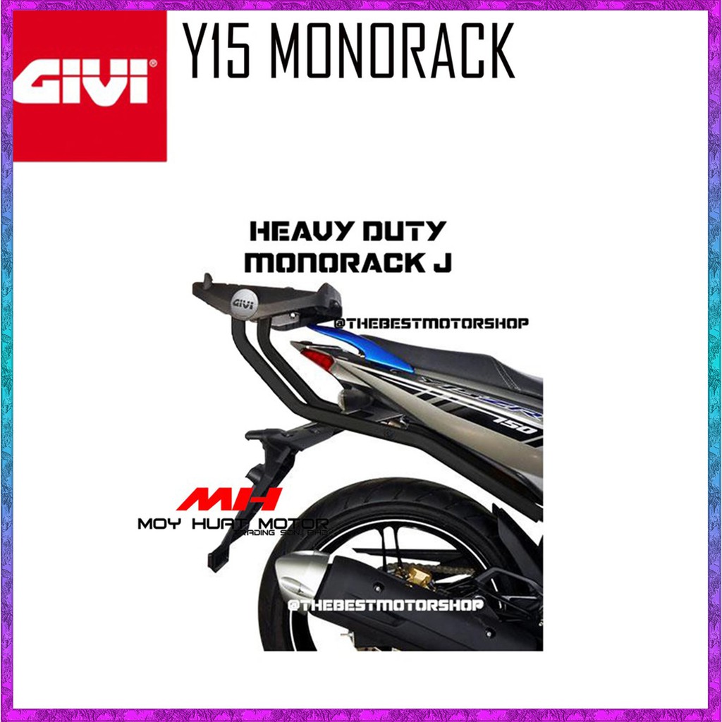 [TAHAN BERAT] ZR(S)-Y15ZR GIVI Y15 MONORACK / Y15 HEAVY DUTY RACK / Y15 ...