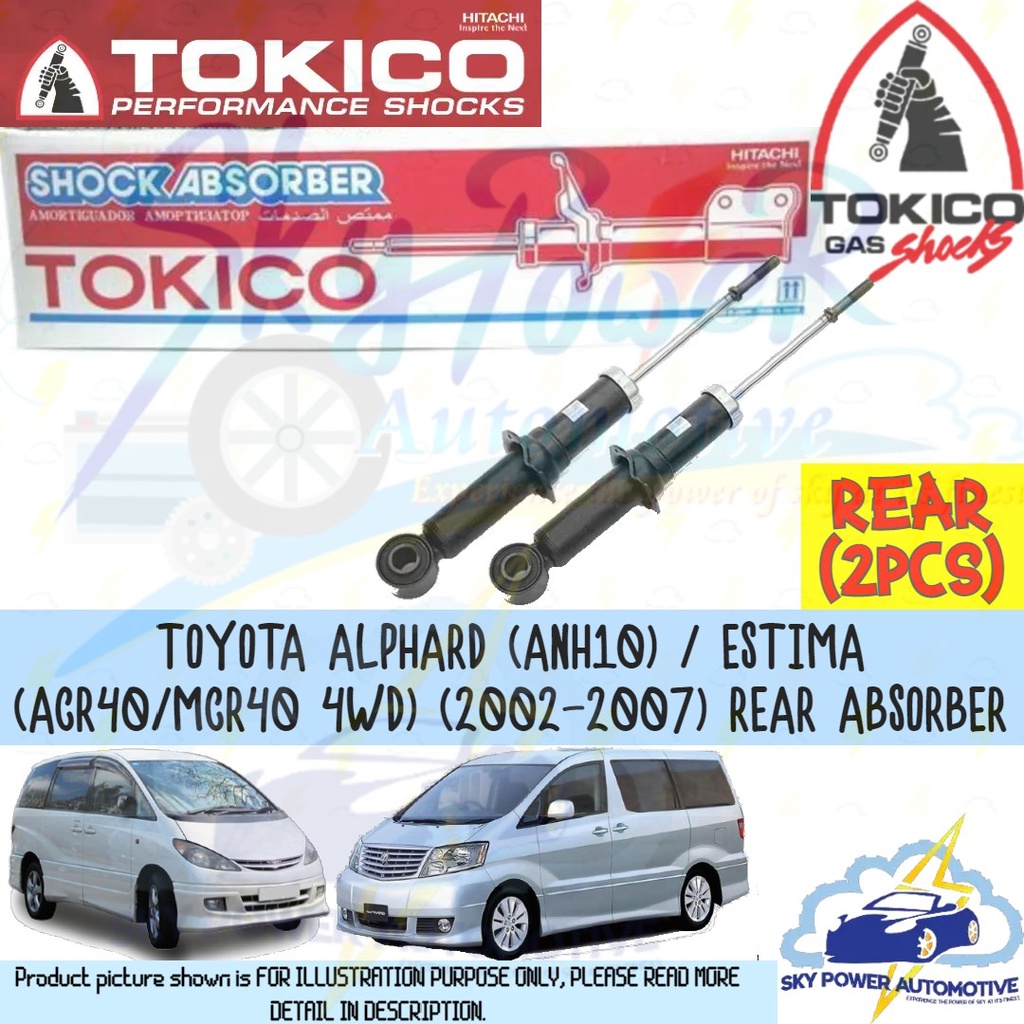 TOYOTA ALPHARD ANH10 / ESTIMA ACR40 MCR40 4WD (2002-2007) TOKICO TKC ...