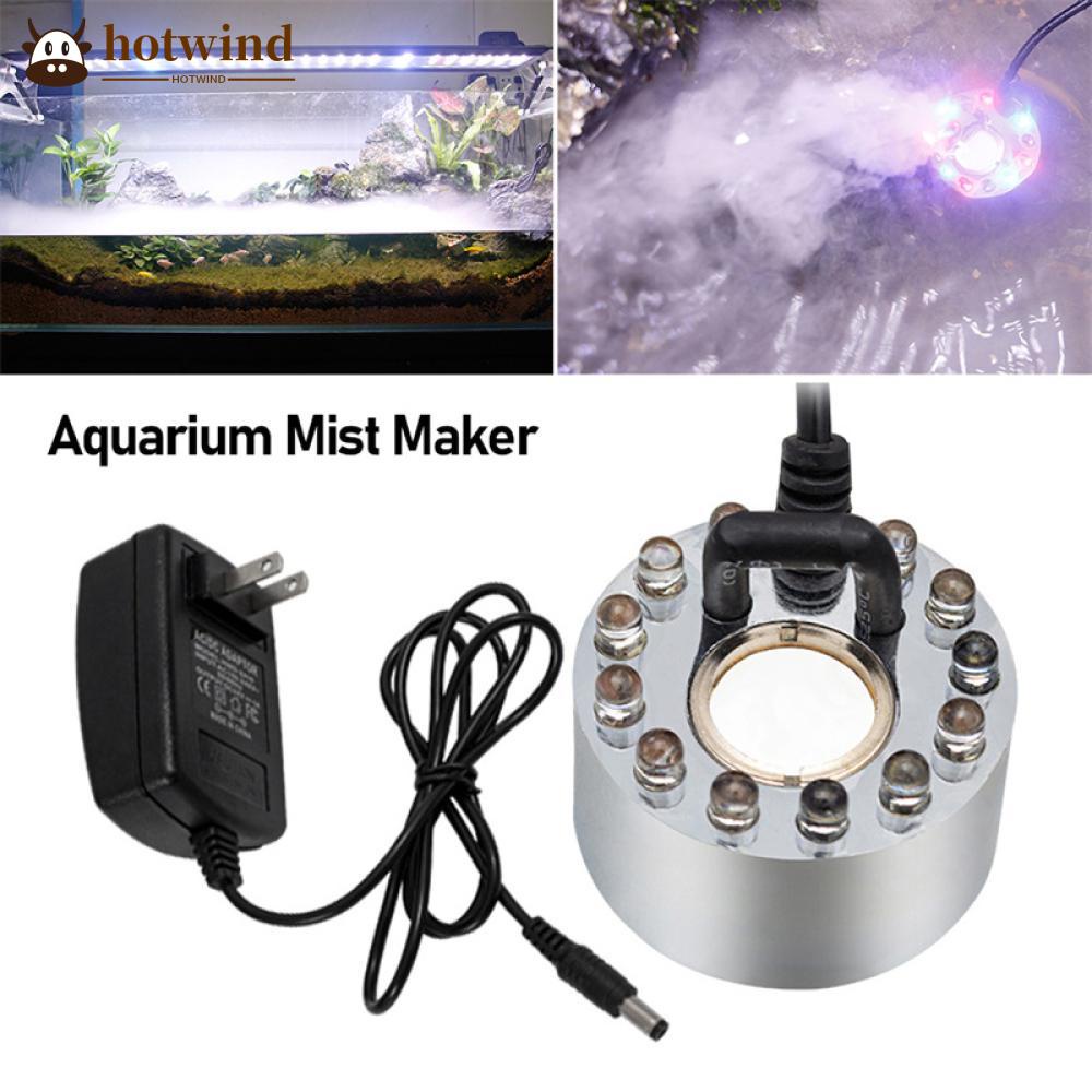 HOTWIND Aquarium Mist Maker LED Sprayer Fogger Atomizer Water Fountain