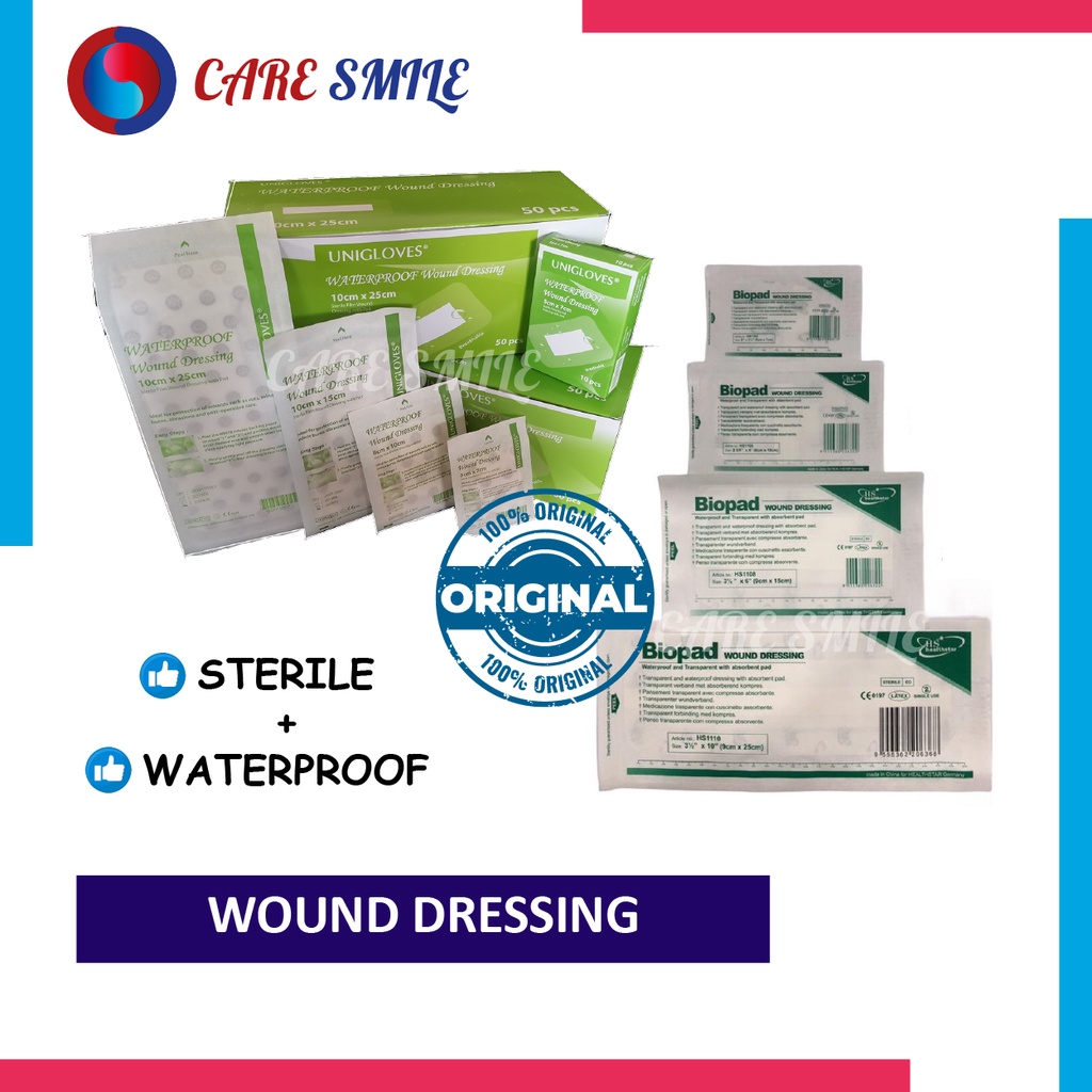 Biopad Waterproof Wound Dressing Unigloves Sterile Film Wound Dressing 