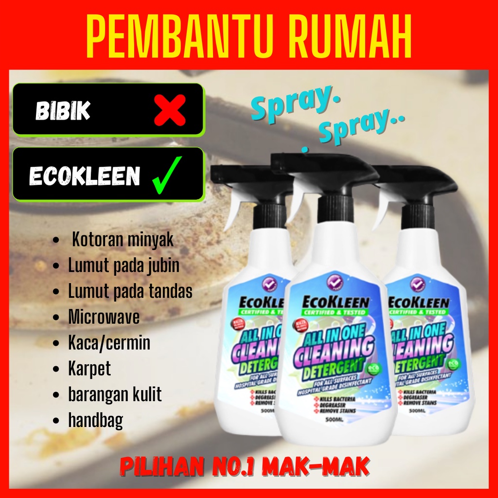 Eco Kleen All In One Anti Bacteria Cleaning Detergent - Ready To Use ...