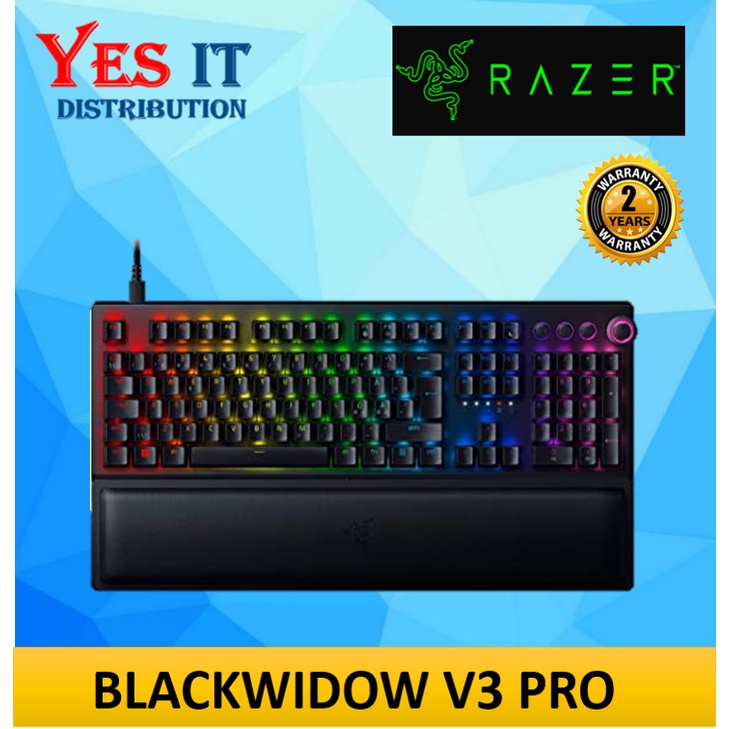 Razer BlackWidow V3 Pro Wireless Full-Height Mechanical Gaming Keyboard ...