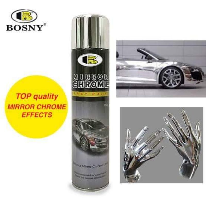 Bosny Mirror Chrome B123 Car Spray Paint 270ml (ONLY POST AREA SARAWAK