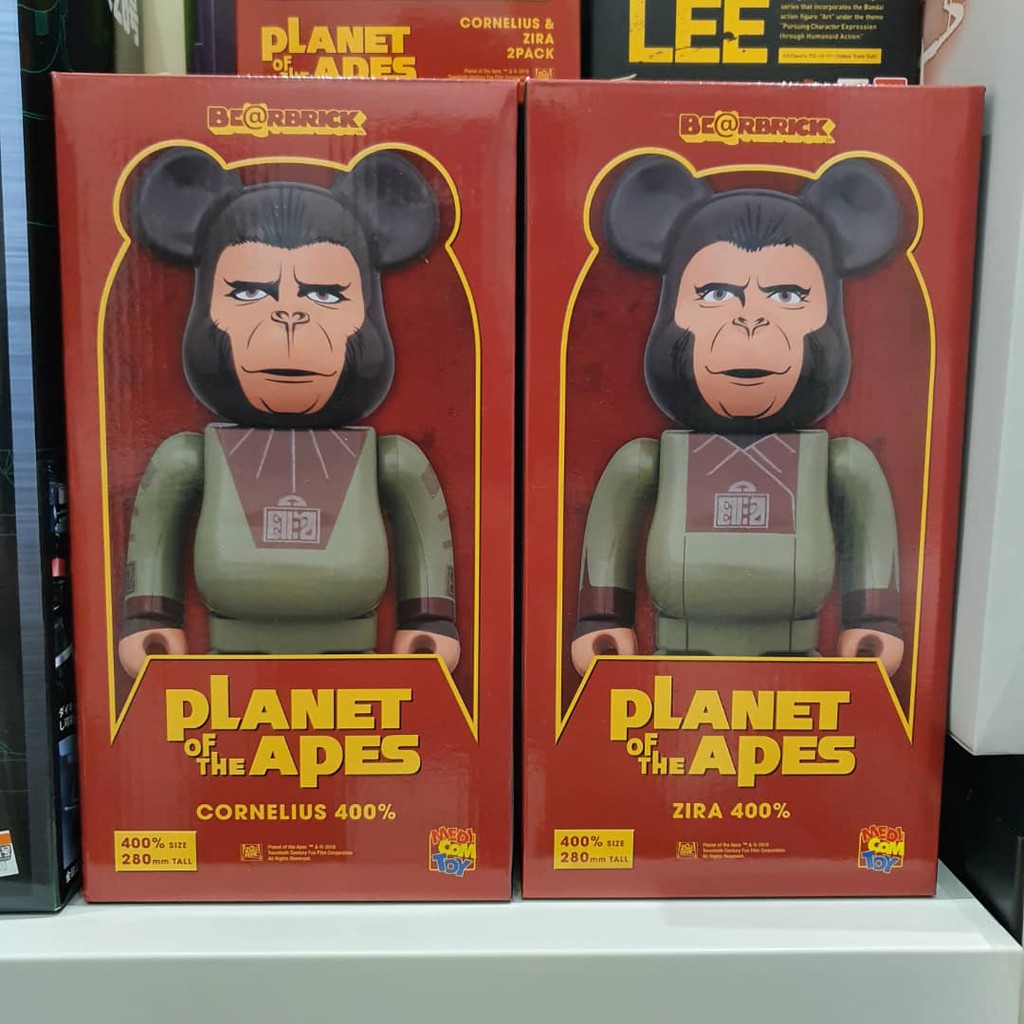 Ready Stock>> 400% Bearbrick - Cornelius & Zira (Planet of the