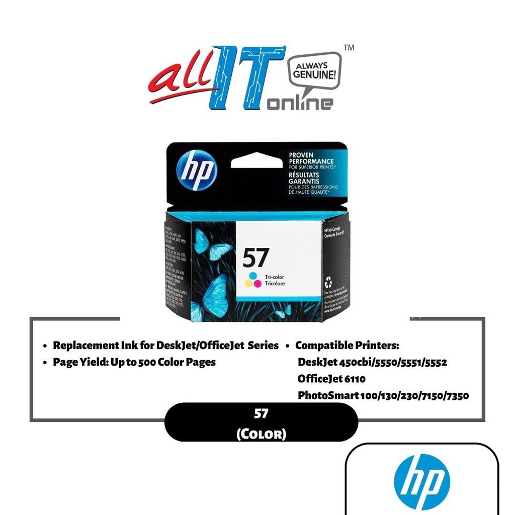 HP 57 Ink Cartridge (Color) | Shopee Malaysia