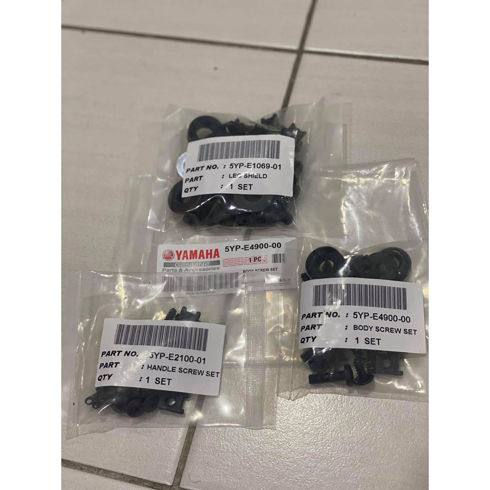 SCREW/SKRU FULLSET LENGKAP Y15ZR LC135 V1 V2 V3 V4 V5 V6 Y125Z / 125ZR ...