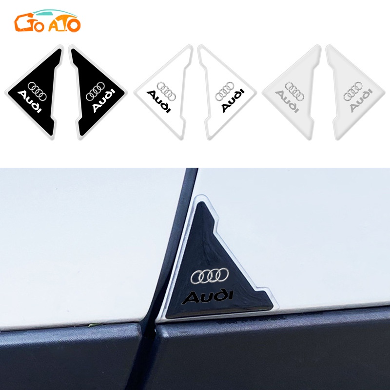 GTIOATO 2PCS Car Door Corner Protector AntiCollision Stickers Silicone