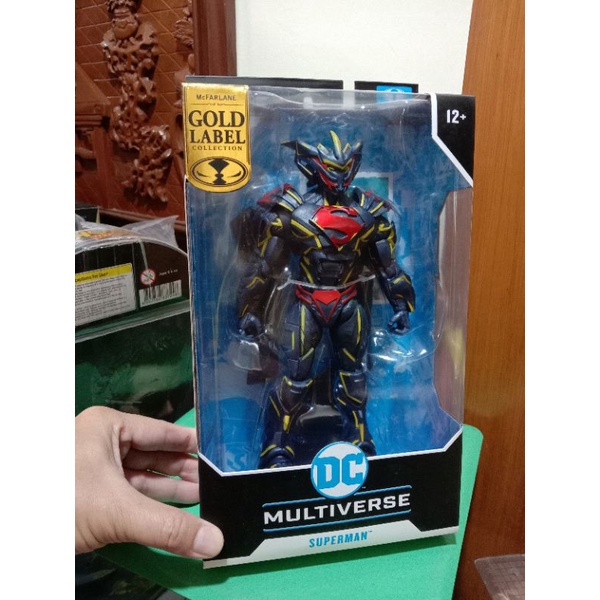 IN MAGAZZINO!!! FIGURA MULTIVERSO SUPERMAN UNCHAINED ARMOUR ETICHETTA