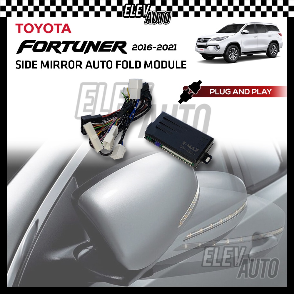 Toyota Fortuner 2016 2023 Side Mirror Auto Fold Module with Buzzer