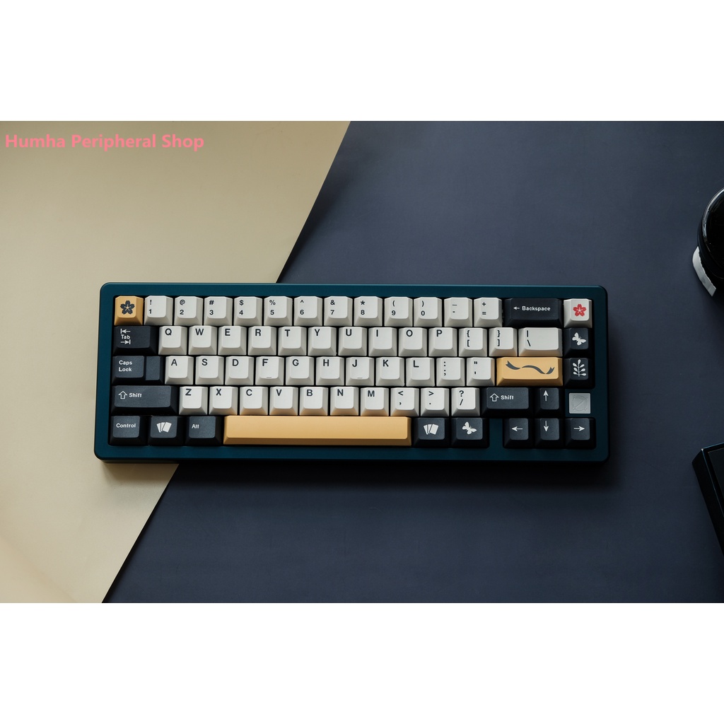 Black And White Japanese Minimalist Sublimation Keycap
