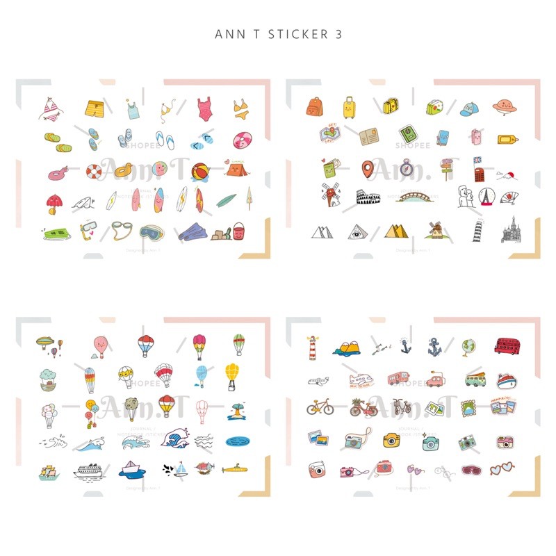 GoodNotes / PNG Ann T. Digital Special Stickers Book 3 for Journal ...