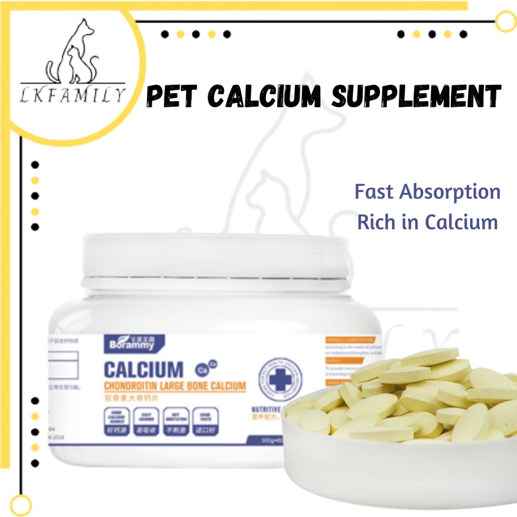 Pet Calcium 600 tablets Bone Supplement for Cats and Dogs/Calcium ...
