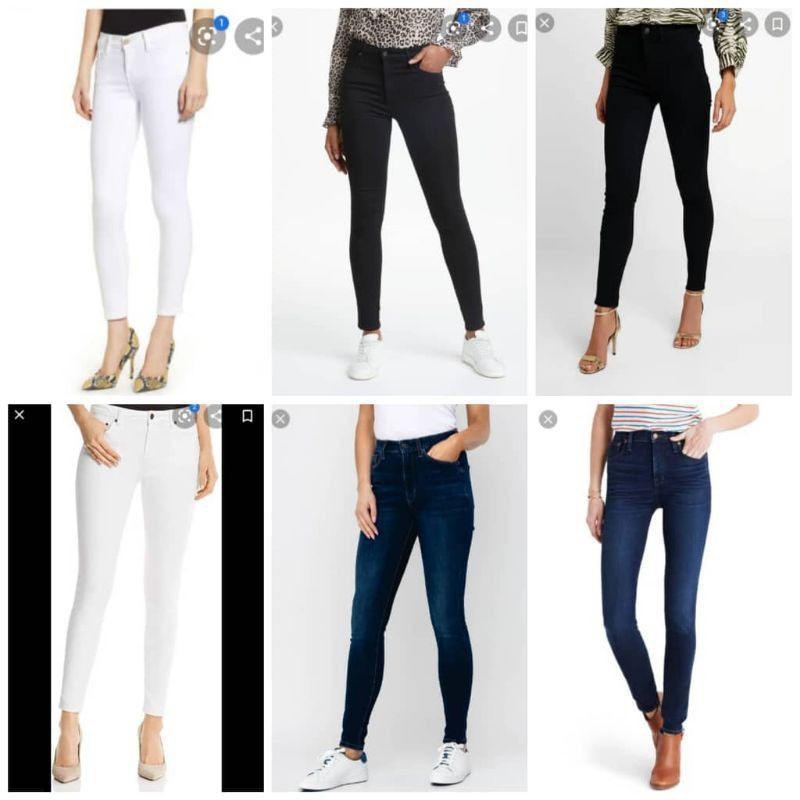 Denim Leggings  Shopee Malaysia