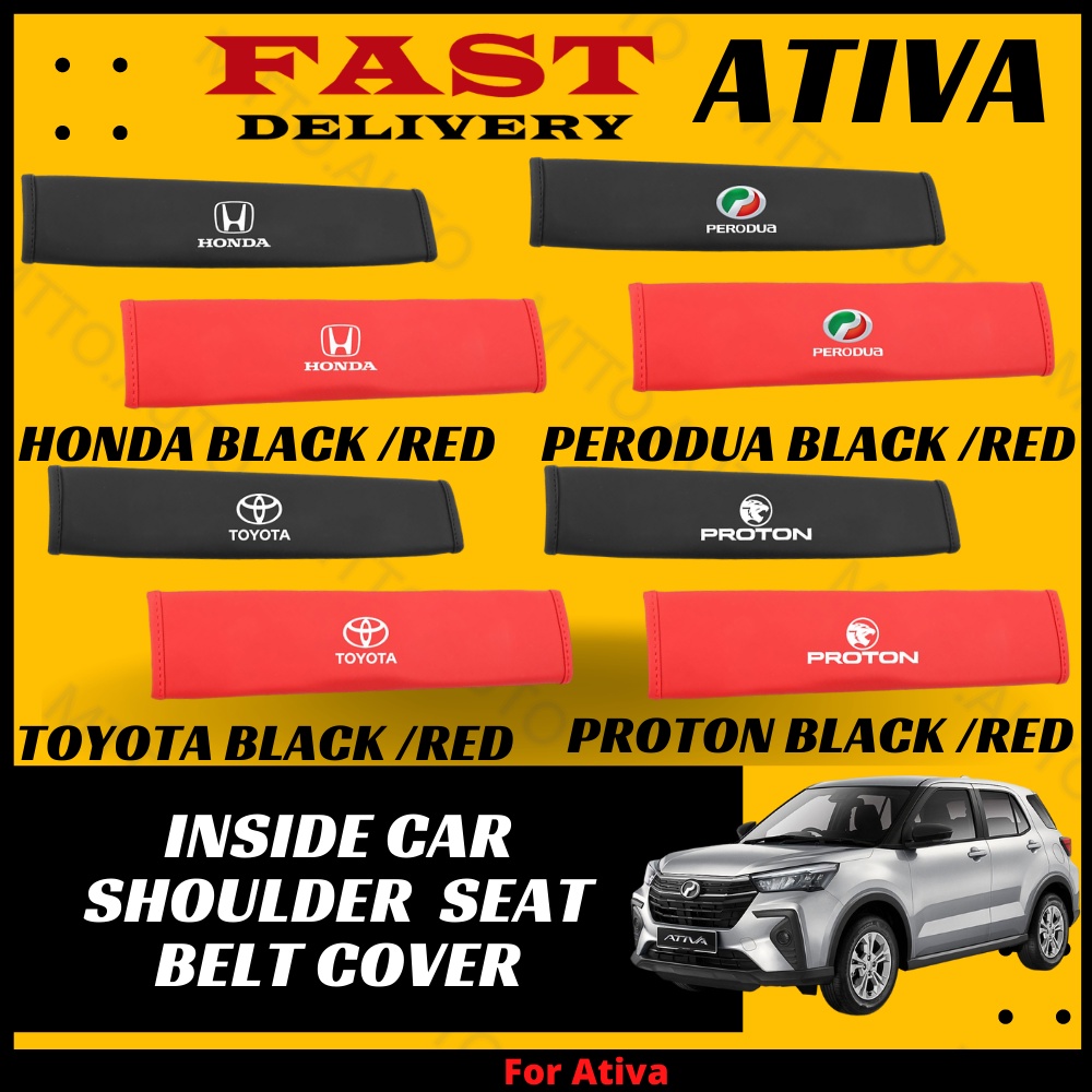 MTTO Inside Car Shoulder Seat Belt Cover Honda Proton Perodua Toyota