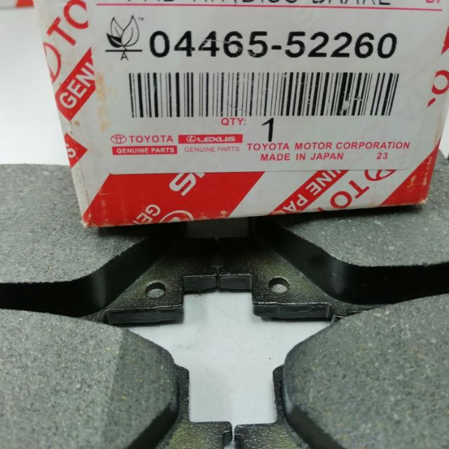 BRAKE PAD TOYOTA VIOS NCP93 ( FRONT ) 0446552260 Shopee Malaysia